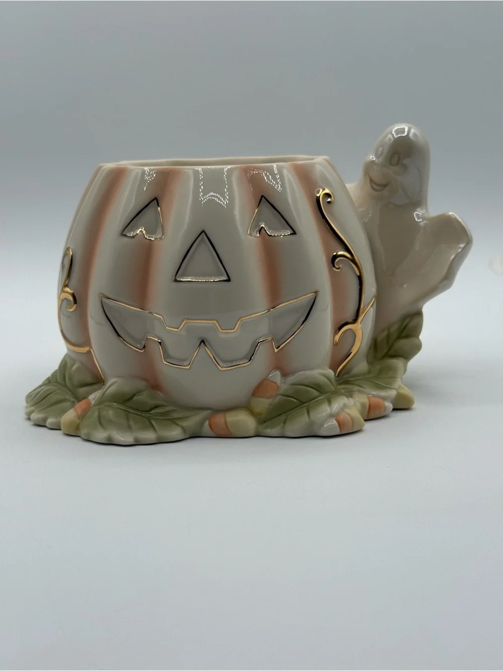 Lenox Halloween Jack-O’-Lantern Pumpkin Ghost Candy Corn Porcelain